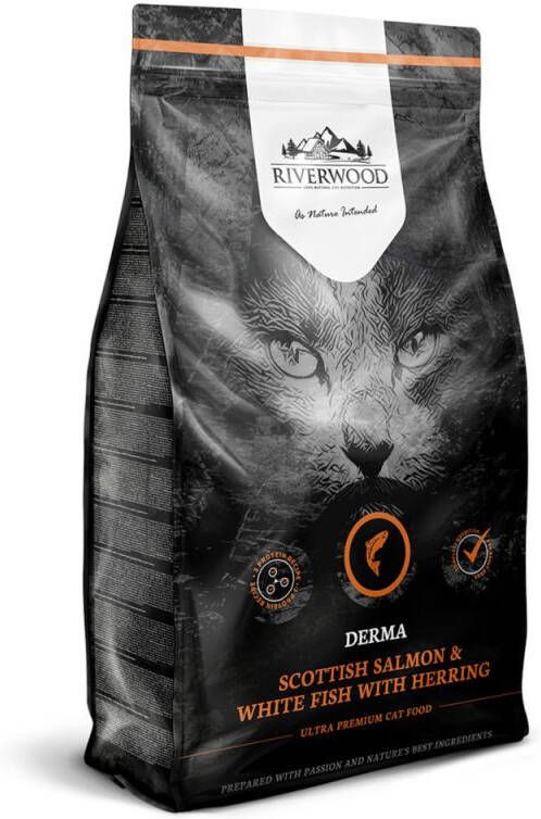 Riverwood Derma Kattenvoer Zalm 2 kg