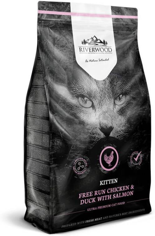 Riverwood Kitten Kattenvoer Kip Eend 2 kg