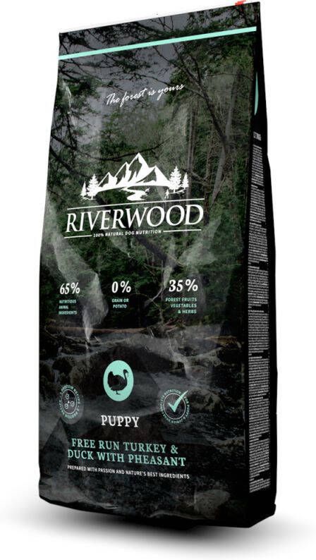 Riverwood Puppy Hondenvoer Kalkoen Eend 2 kg