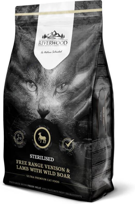 Riverwood Sterilised Kattenvoer Hert Lam 6 kg