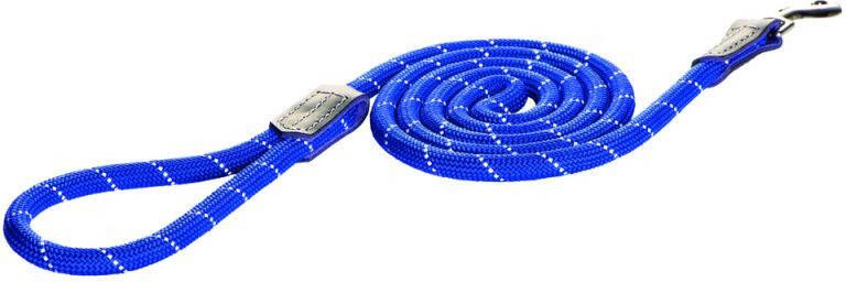 Rogz Rope Hondenriem Blauw Nylon Medium 180 cm