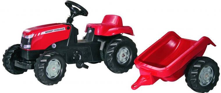 rolly toys Kid Massey Ferguson + aanhanger miniatuur aanhanger