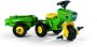 Rolly Toys Rolly MiniTrac John Deere Driewieler Traptractor met Aanhanger - Thumbnail 2