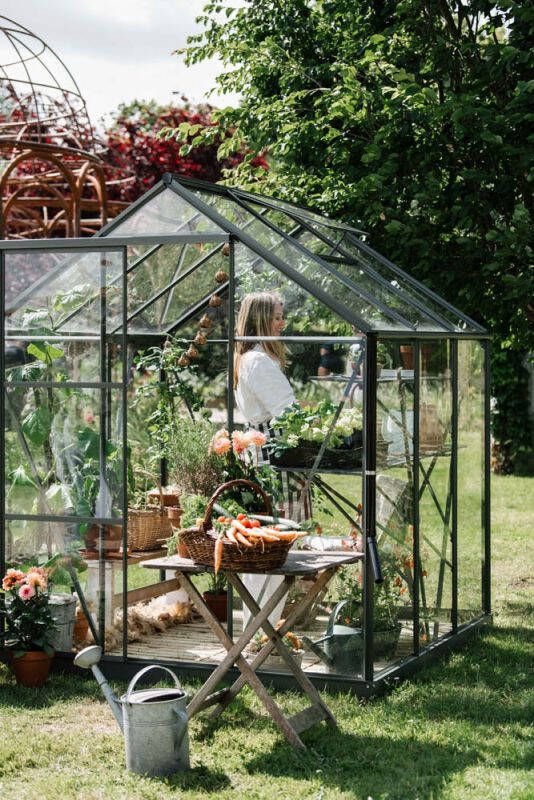 Royal Well Kate I Full Options Tuinkas Groen grijs Veiligheidsglas