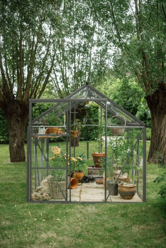 Royal Well Kate II Full Options Tuinkas Groen grijs Veiligheidsglas