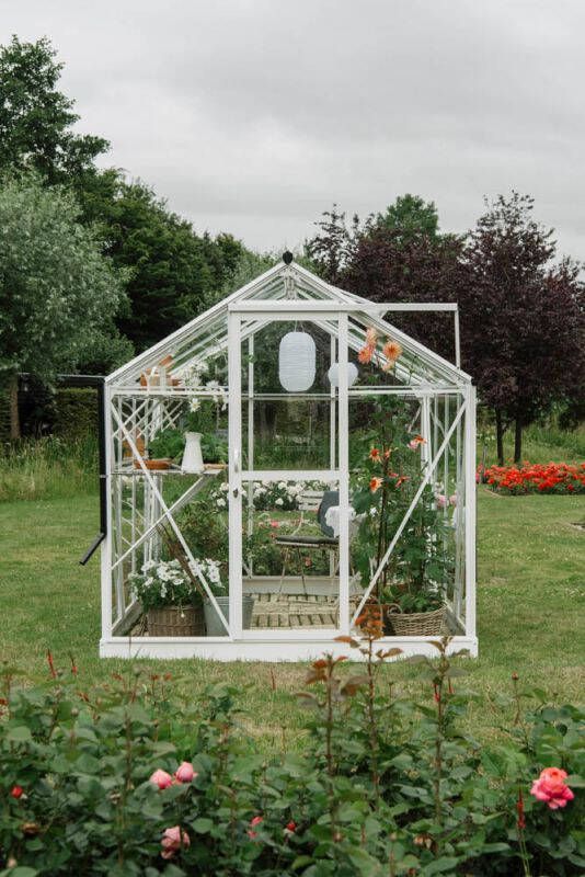 Royal Well Mary I Tuinkas Wit Veiligheidsglas & Polycarbonaat