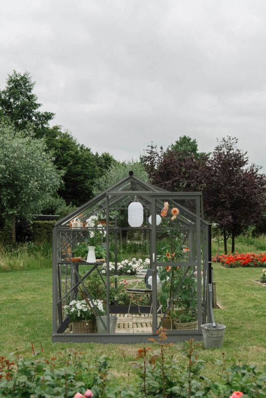 Royal Well Mary III Tuinkas Groen grijs Veiligheidsglas & Polycarbonaat