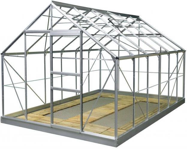 Royal Well Tuinkas Zilver 383x256x218 cm Tuindersglas