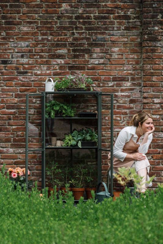 Royal Well Urban Grower Kweekkast Groen grijs 76 5x41 5x141 5 cm Polycarbonaat