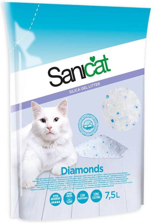 Sanicat Diamonds Kattenbakvulling Grof 7 5 L