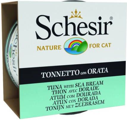 Schesir Gelatine Kattenvoer Tonijn 85 gram