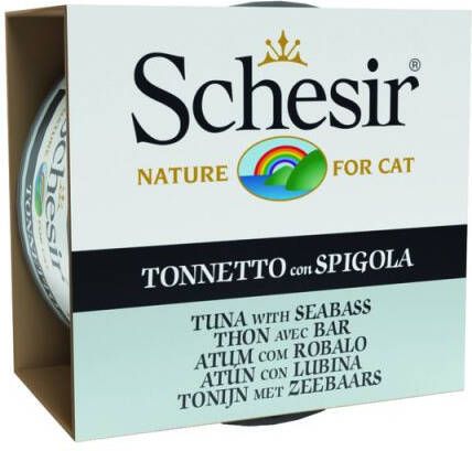 Schesir Gelatine Kattenvoer Tonijn 85 gram