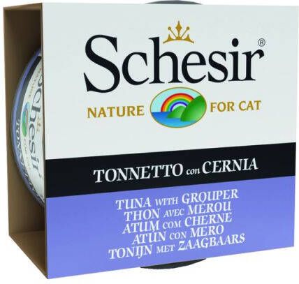 Schesir Gelatine Kattenvoer Tonijn 85 gram