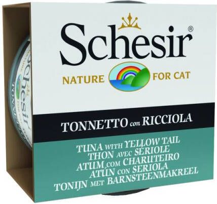 Schesir Gelatine Kattenvoer Tonijn 85 gram