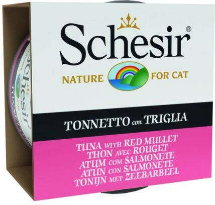 Schesir Gelatine Kattenvoer Tonijn 85 gram