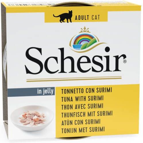 Schesir in Gelei Kattenvoer Tonijn 85 gram