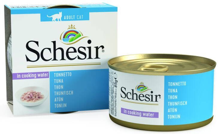 Schesir In water gekookt Kattenvoer Tonijn 85 gram