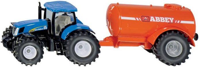 Siku New Holland T7070 Tractor Met Abbey Giertank Blauw oranje (1945) - Foto 3