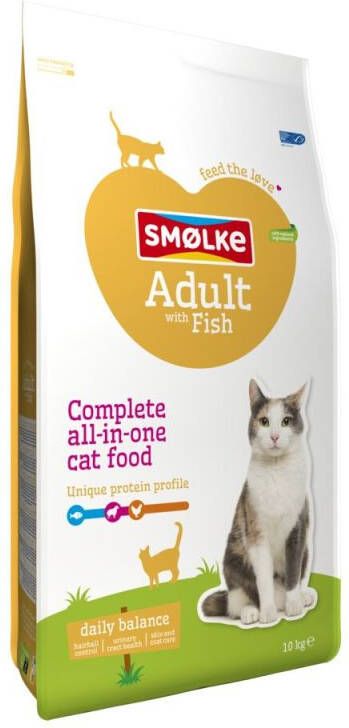 Smolke Adult Kattenvoer Vis 10 kg