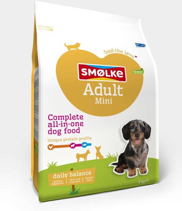 Smolke Adult Mini Hondenvoer Kip Lam 3 kg