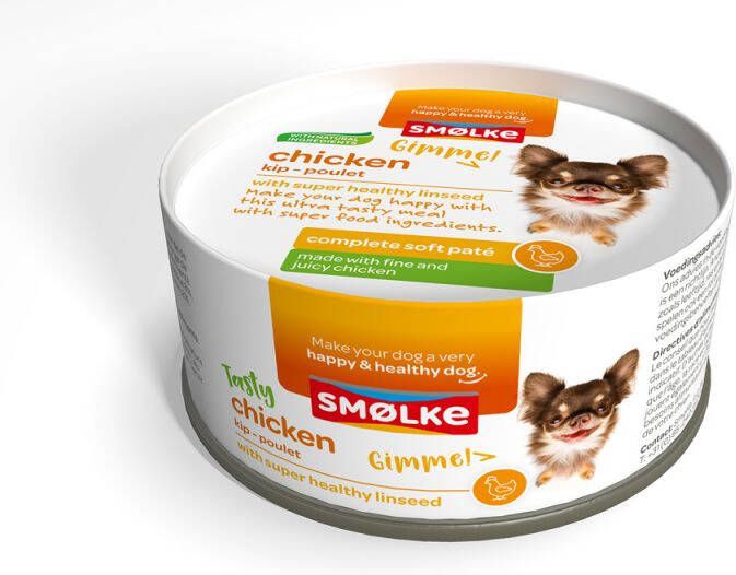 Smolke Complet Soft Paté Hondenvoer Kip 125 gram