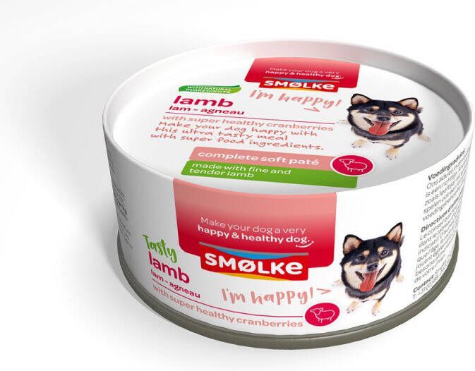 Smolke Complet Soft Paté Hondenvoer Lam 125 gram