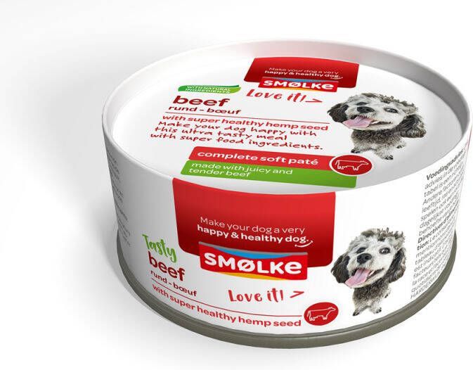 Smolke Complet Soft Paté Hondenvoer Rund 125 gram