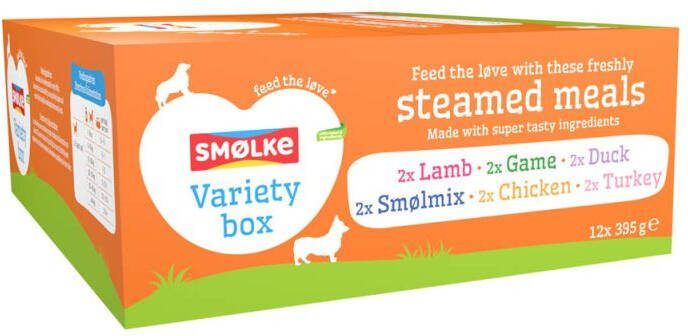 Smolke Variety Box Steamed Meals Hondenvoer