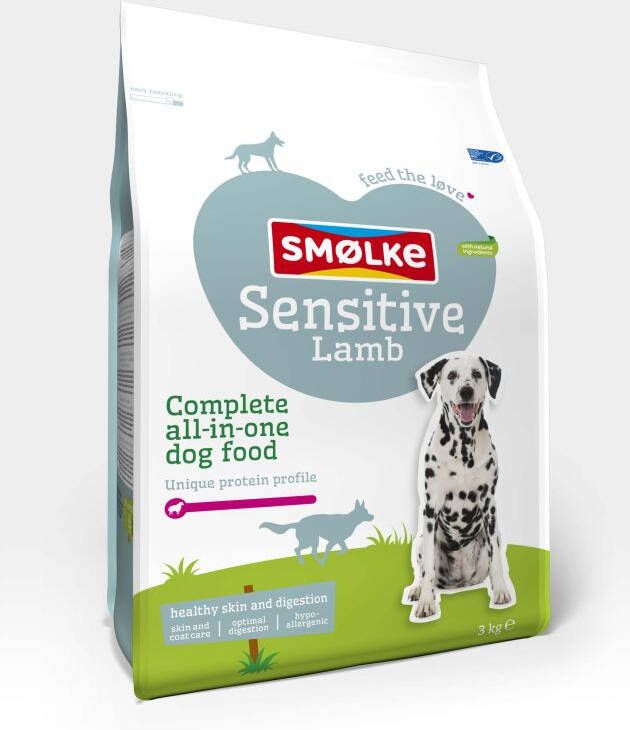 Smolke Sensitive Hondenvoer Lam Rijst 3 kg