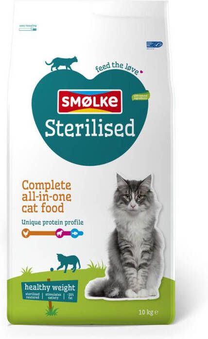 Smolke Sterilised Kattenvoer Kip 10 kg