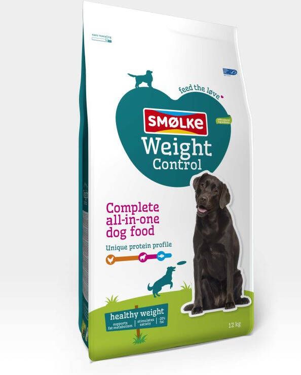 Smolke Weight Control Hondenvoer Kip Lam 12 kg