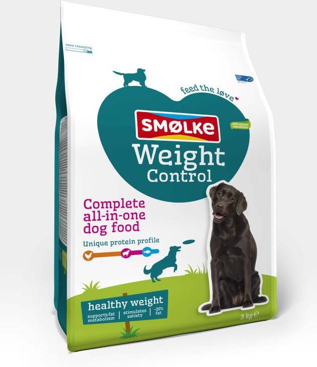 Smolke Weight Control Hondenvoer Kip Lam 3 kg