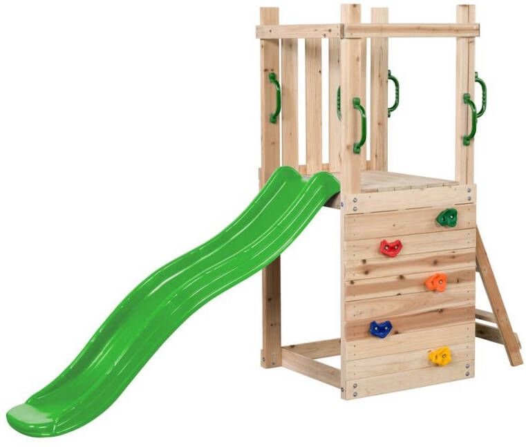 Swing King Swingking Speeltoren Mari Met Glijbaan Appelgroen 74x245x168cm