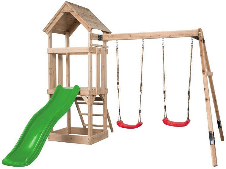 Swing King Swingking Speeltoestel Noa Met Glijbaan Appelgroen 265cmx280x234cm