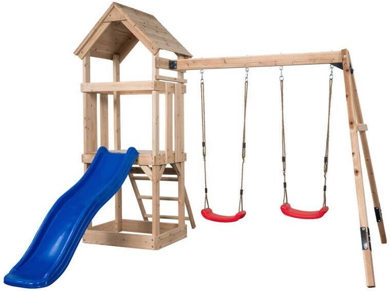 Swing King Swingking Speeltoestel Noa Met Glijbaan Blauw 265cmx280x234cm