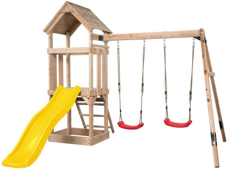 Swing King Swingking Speeltoestel Noa Met Glijbaan Geel 265cmx280x234cm