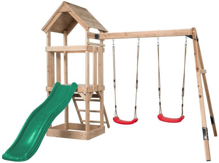 Swing King Swingking Speeltoestel Noa Met Glijbaan Groen 265cmx280x234cm