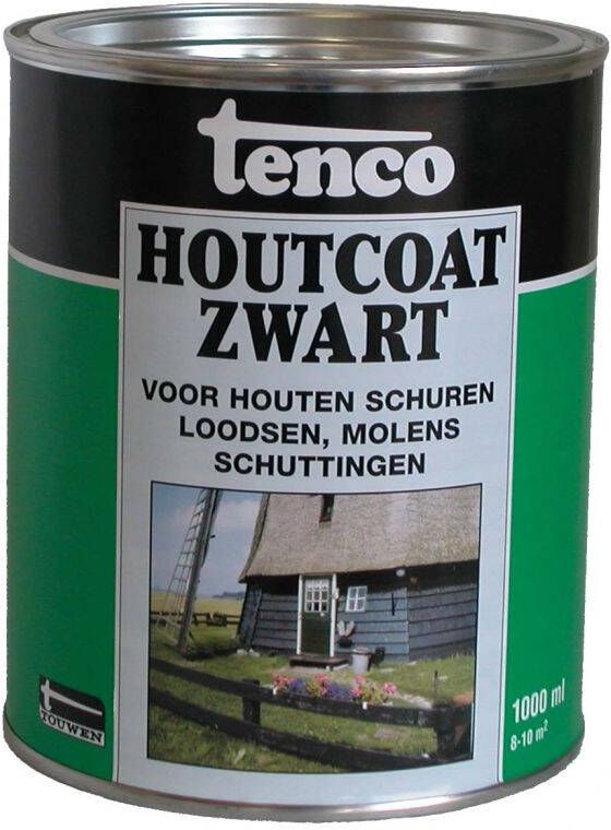 Tenco Houtcoat Zwart Coating Zwart 1 L