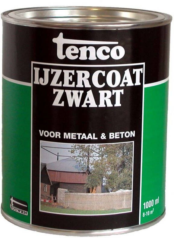 Tenco IJzercoat Zwart Coating Zwart 1 L