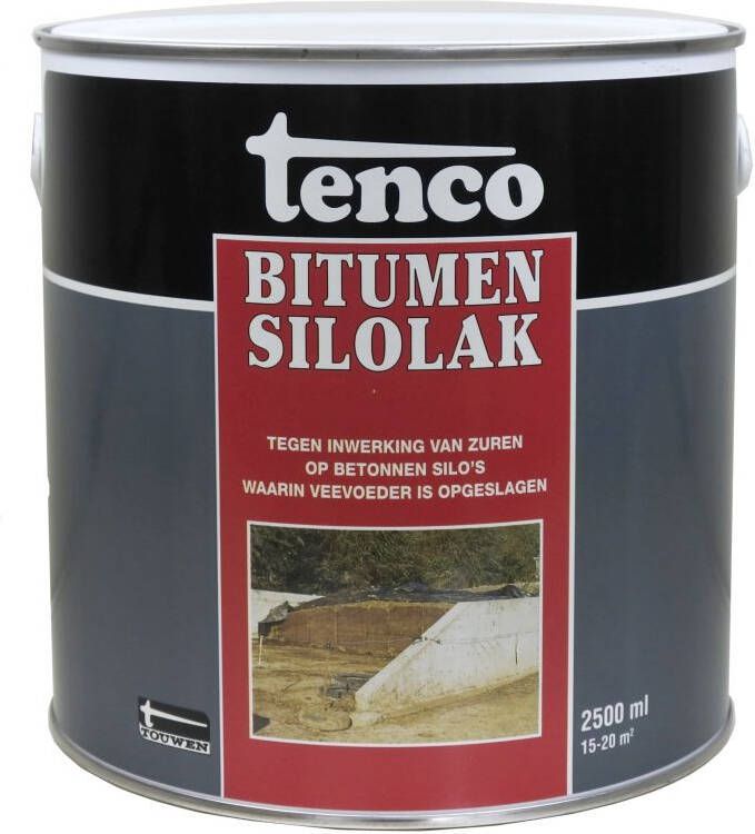 Tenco Silolak Coating Zwart 2 5 L