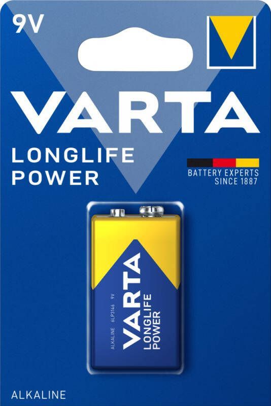 Varta 9V Longlife Batterij 1 stuk