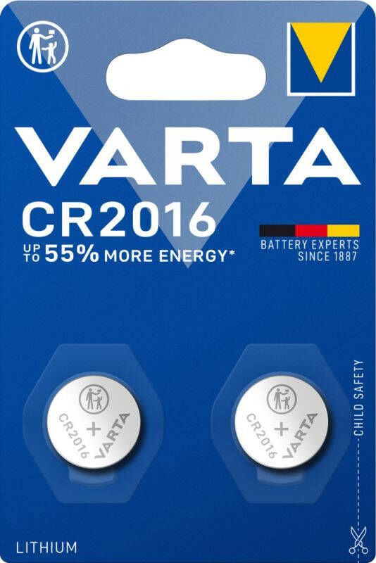 Varta CR2016 Batterij 2 stuks