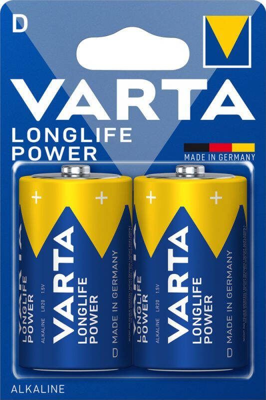Varta D Longlife Batterij 2 stuks
