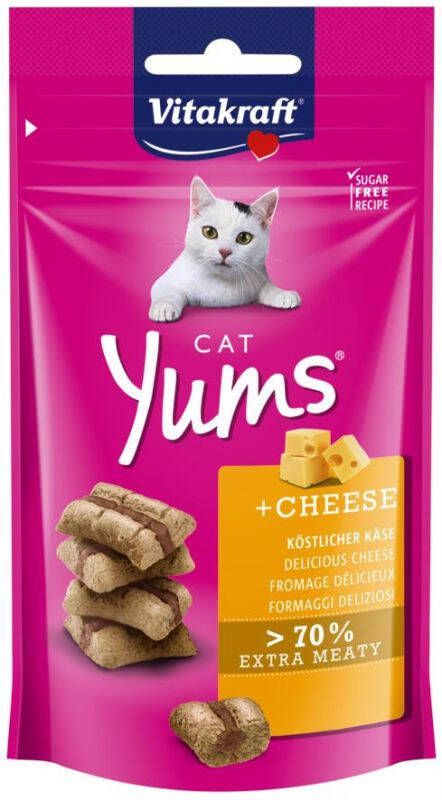 Vitakraft Cat Yums Kattensnacks Kaas 40 gram