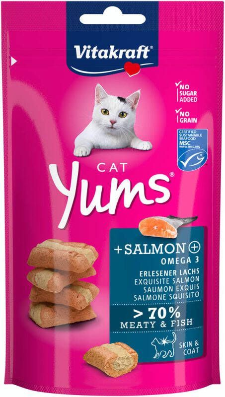 Vitakraft Cat Yums Kattensnacks Zalm 40 gram