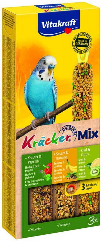 Vitakraft Combikracker 3 in 1 vogelsnacks Snacks 90 gram