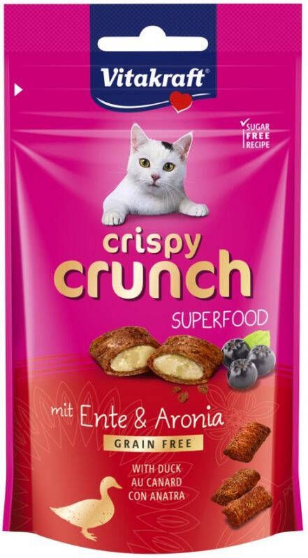 Vitakraft Crispy Crunch Kattensnacks Eend 60 gram