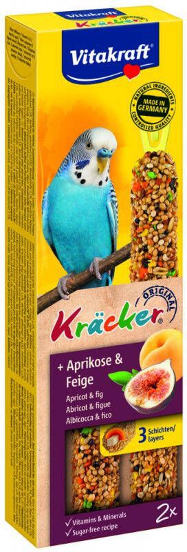 Vitakraft Fruitkracker 2 in 1 Parkiet vogelsnacks Snacks 60 gram