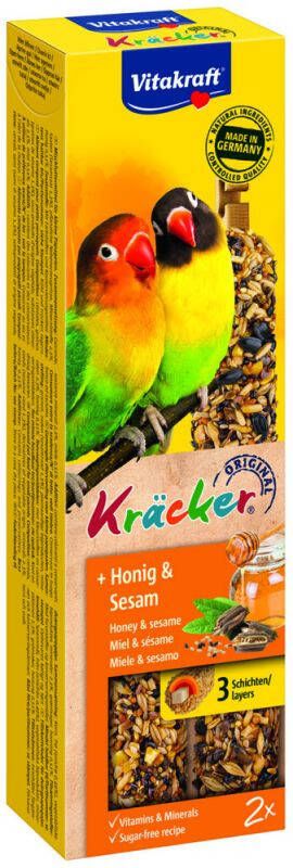 Vitakraft Kräcker Dwergpapegaai vogelsnacks Snacks 180 gram