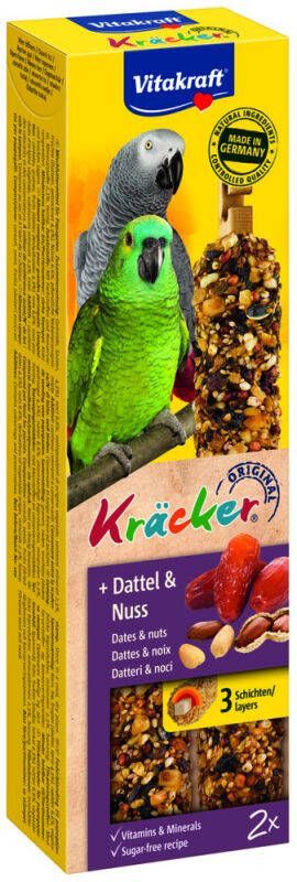 Vitakraft Notenkracker 2 in 1 Papegaai vogelsnacks Snacks 180 gram